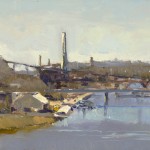 Don Biehn - "River Commerce", 9x12, 1000