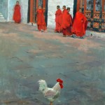 Debra Joyce Dawson - "The Monks Alarm Clock", 28x22, price 3000