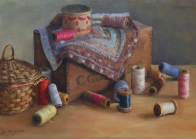 Susan Jositas - "My Grandmothers Threads", 12.5x18.5, $1800