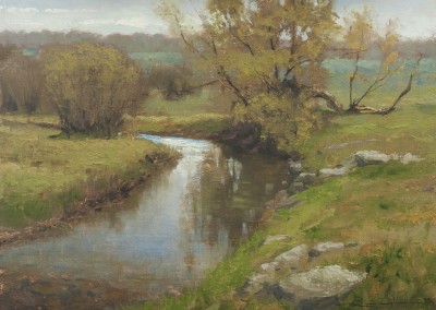 Thomas Kegler - "Early Spring Pool: Psalm 37:3", 12x16, $2200