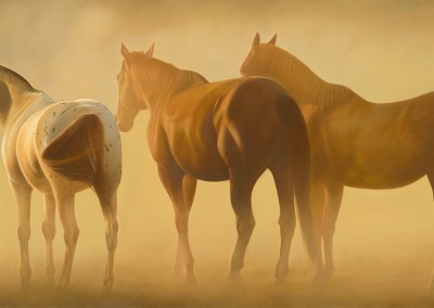 Cees Penning - "Bracing the Storm", 18x36, $6600