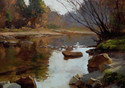 Carol Reesor, "Scene of Otter Creek", 20x24, $2000