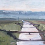 Lawrence Rudolech - "Bridges to Greener Fields", 12x24, $1800