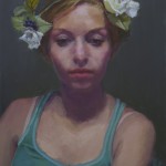 Mark Zelten - "Girl with Flowers", 16x12, $675