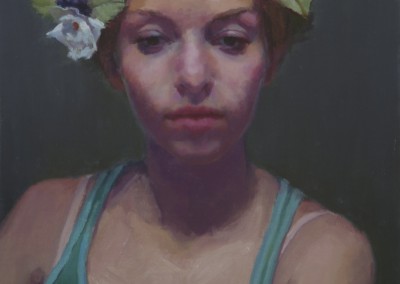 Mark Zelton - "Girl with Flowers", 16x12, $675