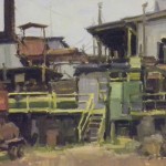 Walls Fine Art Gallery|Ken DeWaard|Saw Mill|Lumber Yard|oil painting| Wisconsin artist|Wilmington|Wrightsville Beach