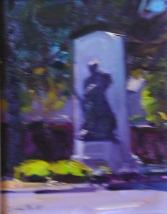 Tim Bell, Walls Fine Art Gallery, confederate monument, oil painting, fine art, Maryland artist