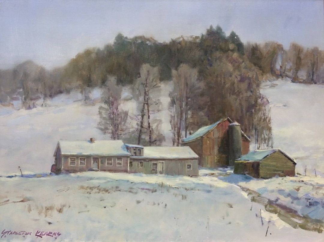 StapletonKearns WinterBarns 2024 oil Walls Gallery